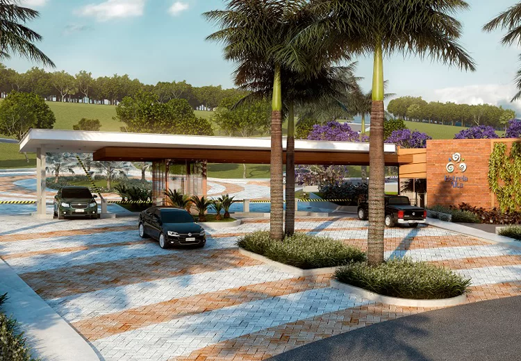 Imagem das fachadas das casas